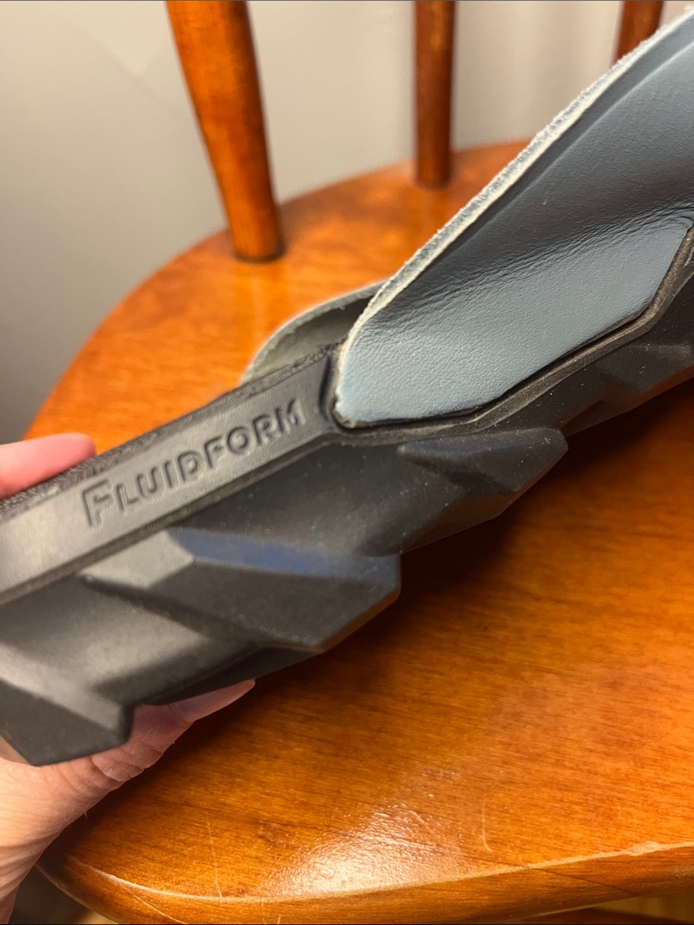 ECCO MX Flipsider Men’s Sandals Trooper Blue Grey Leather Straps Size 42 EUC - Picture 12 of 12